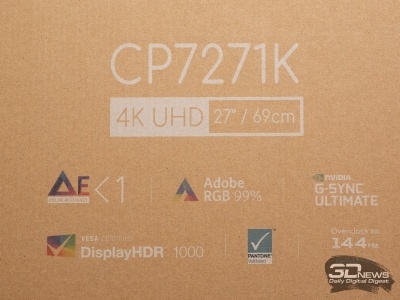 Новая статья: Обзор профессионального 27-дюймового 4K-монитора Acer ConceptD CP7271K: концепт — ты ли это?!